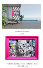 Load image into Gallery viewer, Shattered dreams  outside artwork - Chloe Rox Art Prints -  - UK Art
