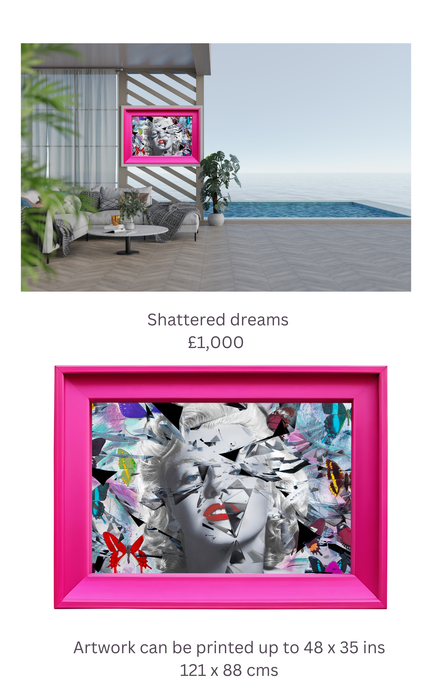 Shattered dreams  outside artwork - Chloe Rox Art Prints -  - UK Art