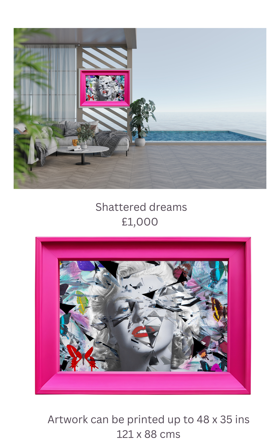 Shattered dreams  outside artwork - Chloe Rox Art Prints -  - UK Art