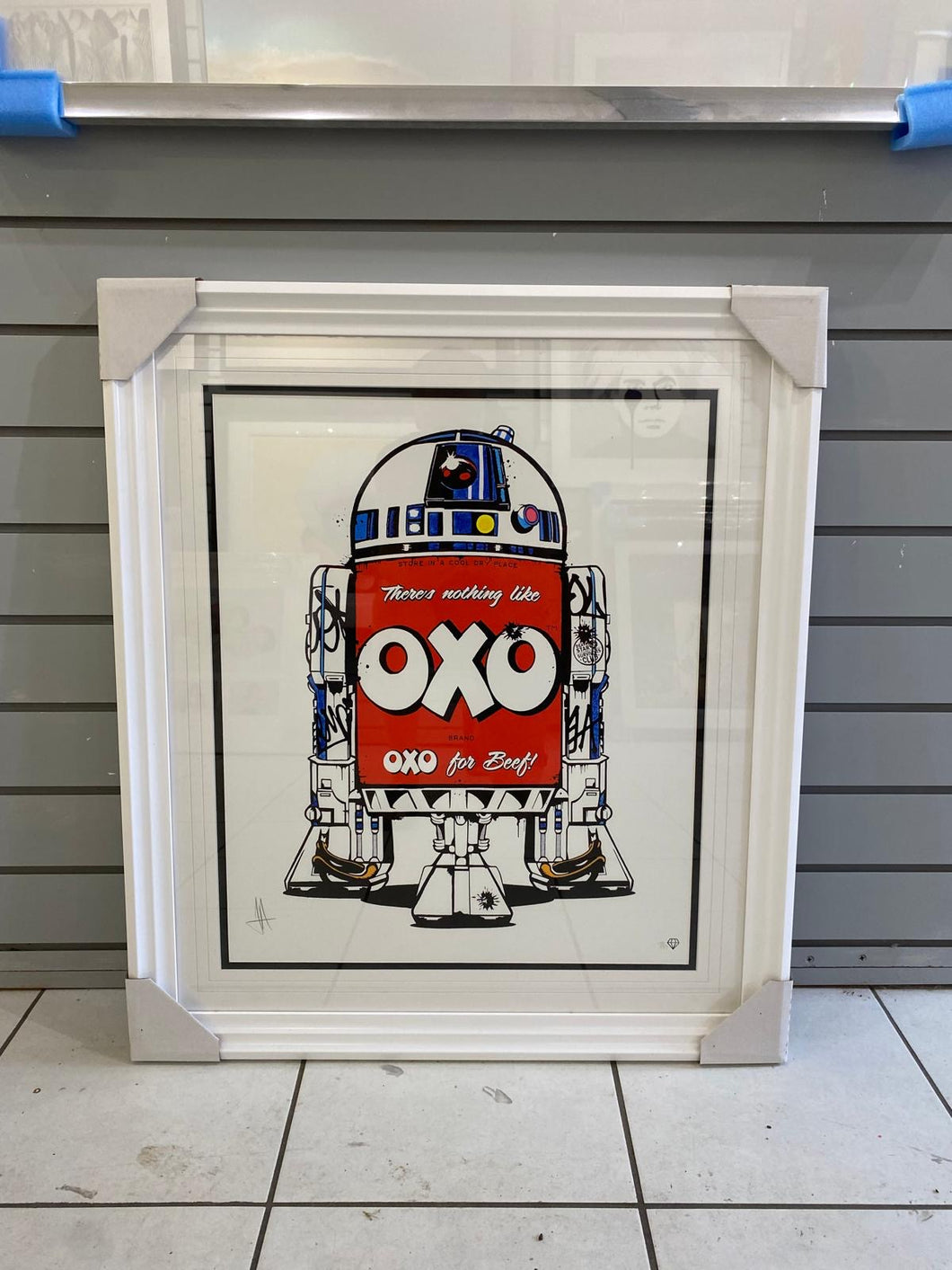 JJ Adams R2D2 set of 3 framed prints