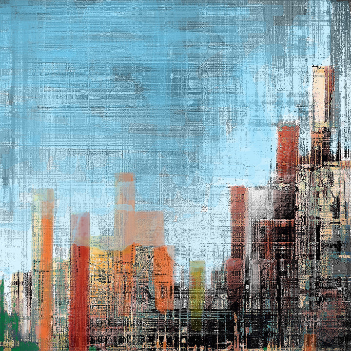 City life - Chloe Rox Design - Digital print - UK Art