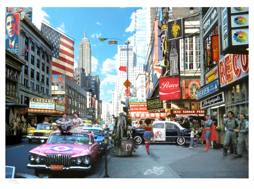 Dirty Hans Pop Goes New York 2 - Chloe Rox Design - Digital print - UK Art