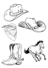 Load image into Gallery viewer, Wild west colouring sheets
