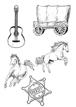 Load image into Gallery viewer, Wild west colouring sheets
