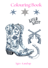Load image into Gallery viewer, Wild west colouring sheets
