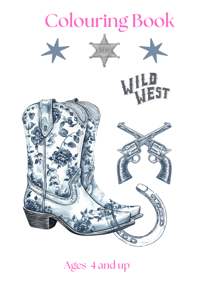Wild west colouring sheets