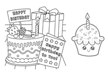 Load image into Gallery viewer, Birthday colouring sheets
