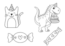 Load image into Gallery viewer, Birthday colouring sheets

