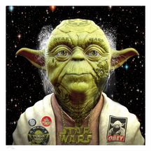 Load image into Gallery viewer, Dirty Hans Yoda - Chloe Rox Design - Digital print - UK Art
