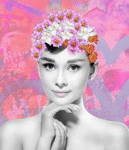 Load image into Gallery viewer, Flower girl (pink) - Chloe Rox Design - Digital print - UK Art
