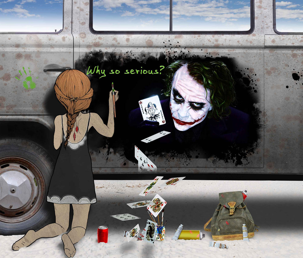 VW Why so serious - Chloe Rox Design - Digital print - UK Art