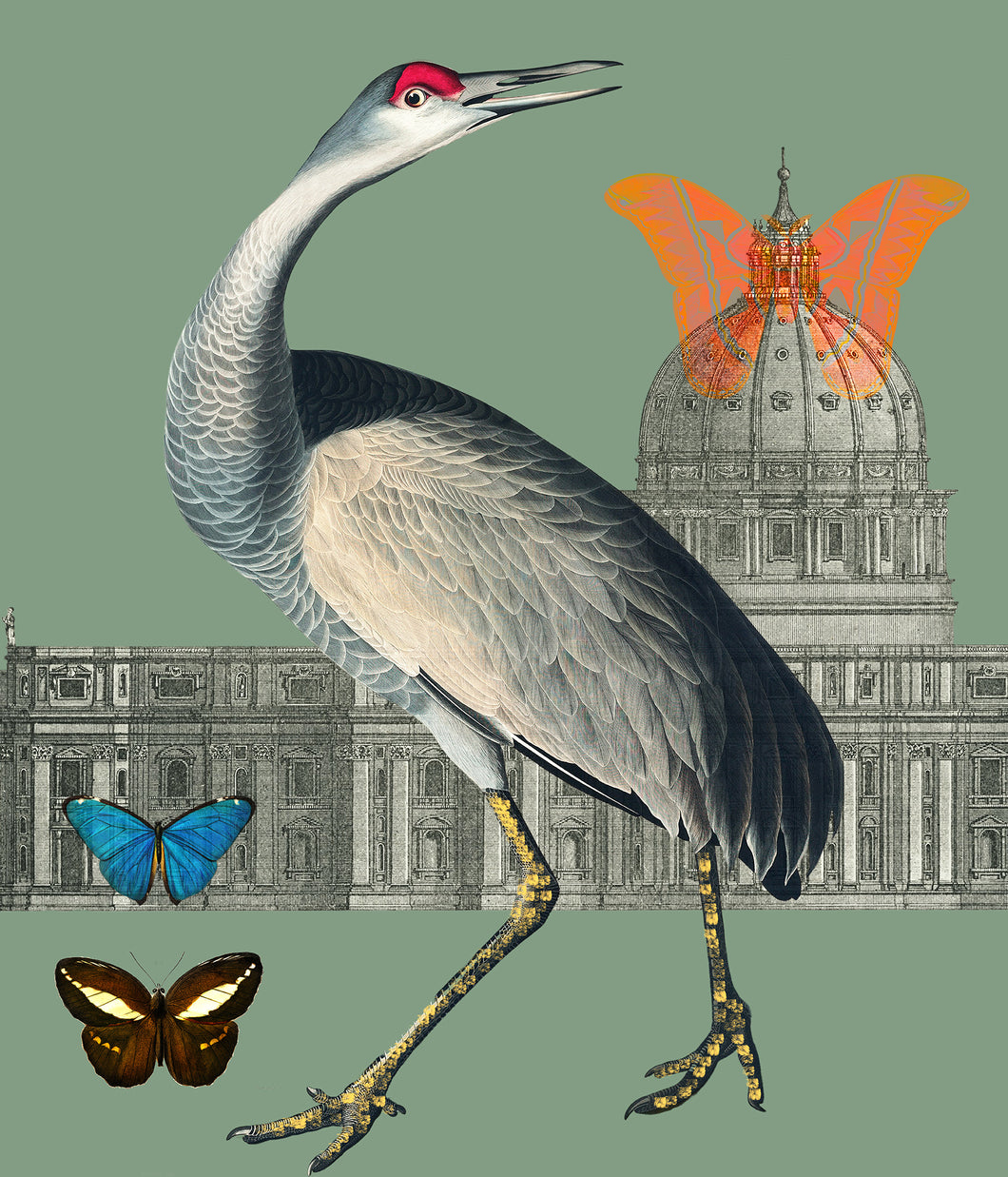 Crane & St Pauls - Chloe Rox Design - Digital print - UK Art