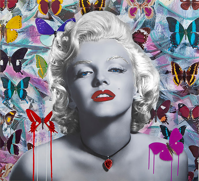 MARILYN THE BEAUTY WITHIN (WHITE) - Chloe Rox Design - Digital print - UK Art